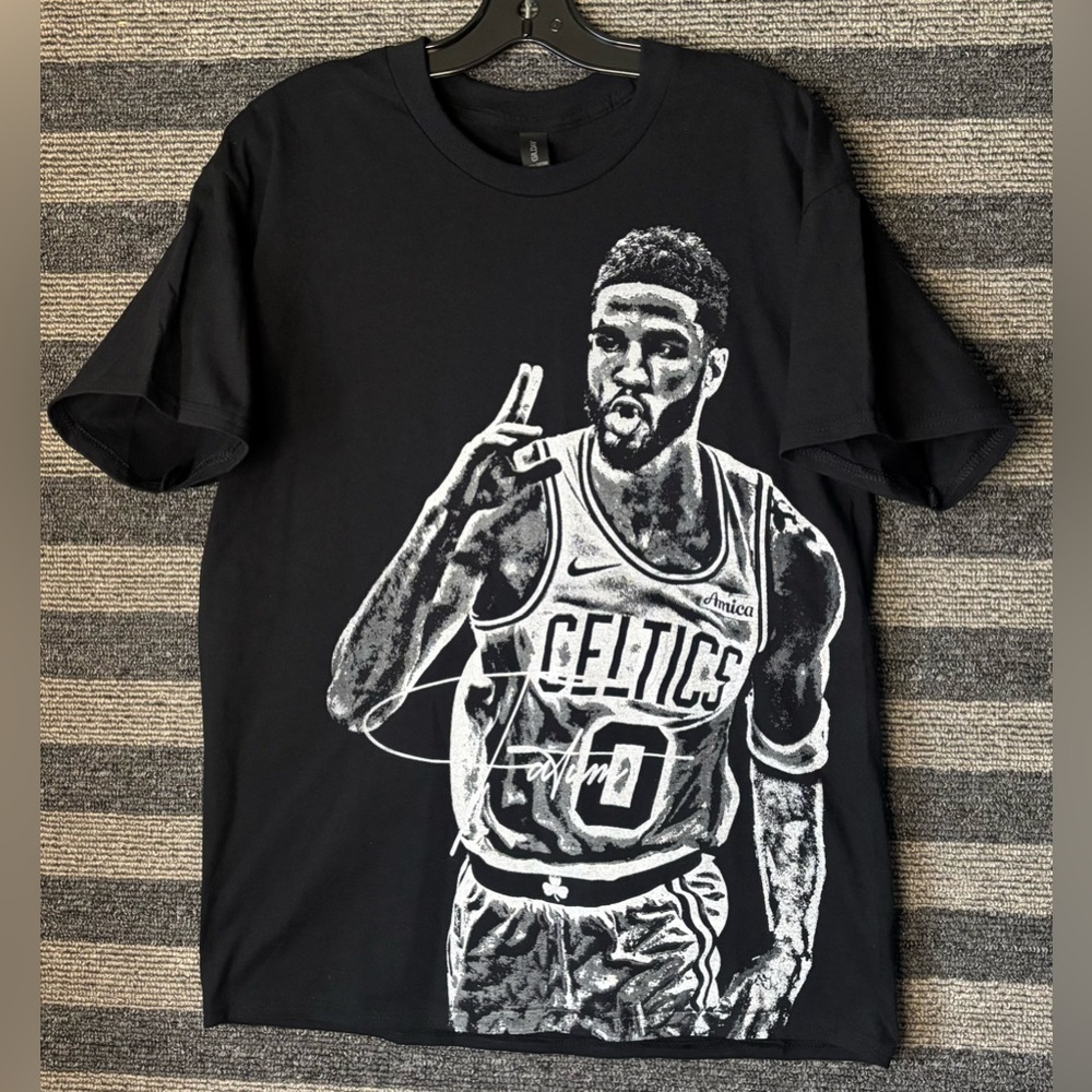 Jayson Tatum Boston Celtics Black T-Shirt Men’s Large